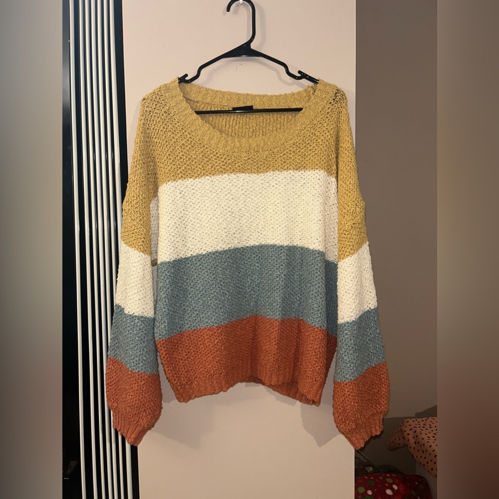 Color block sweater